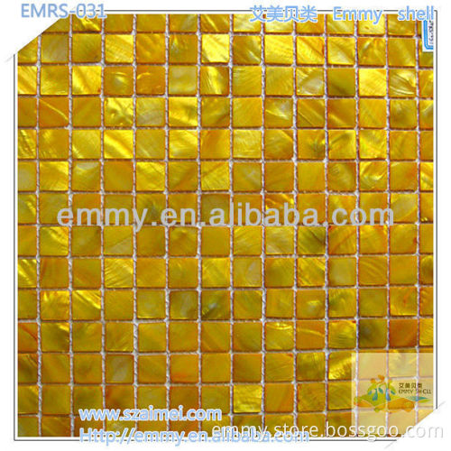 2012 new design dyed China freshwater mother of peal river shell mosaic wall tile